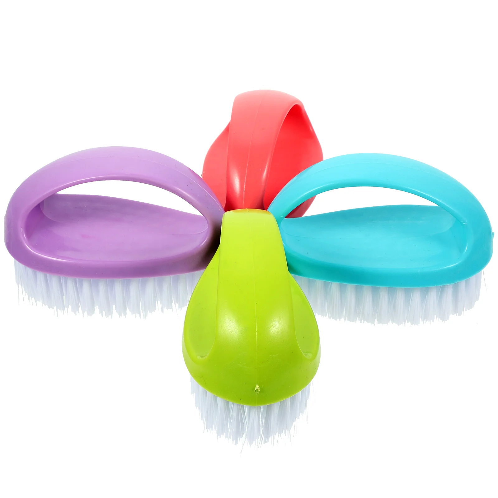 

4 Pcs Cleaning Brush Laundry Shoes Clothes Scrub Bath Tub Household Multifunctional Brushes Lightweight Practical Soft