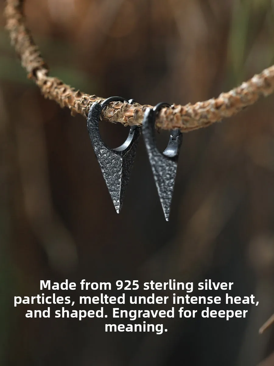 pendientes-geometricos-de-plata-pura-s925-para-hombre-serie-oscura-retro-aros-lisos-accesorios-de-joyeria