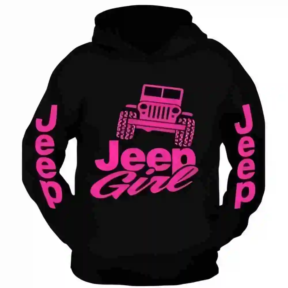 

2026 Cross-border Express Shipping New Men's 3D Digital Printing Hooded Sweatshirt for Spring and Autumn JEEP Full Series Sweats