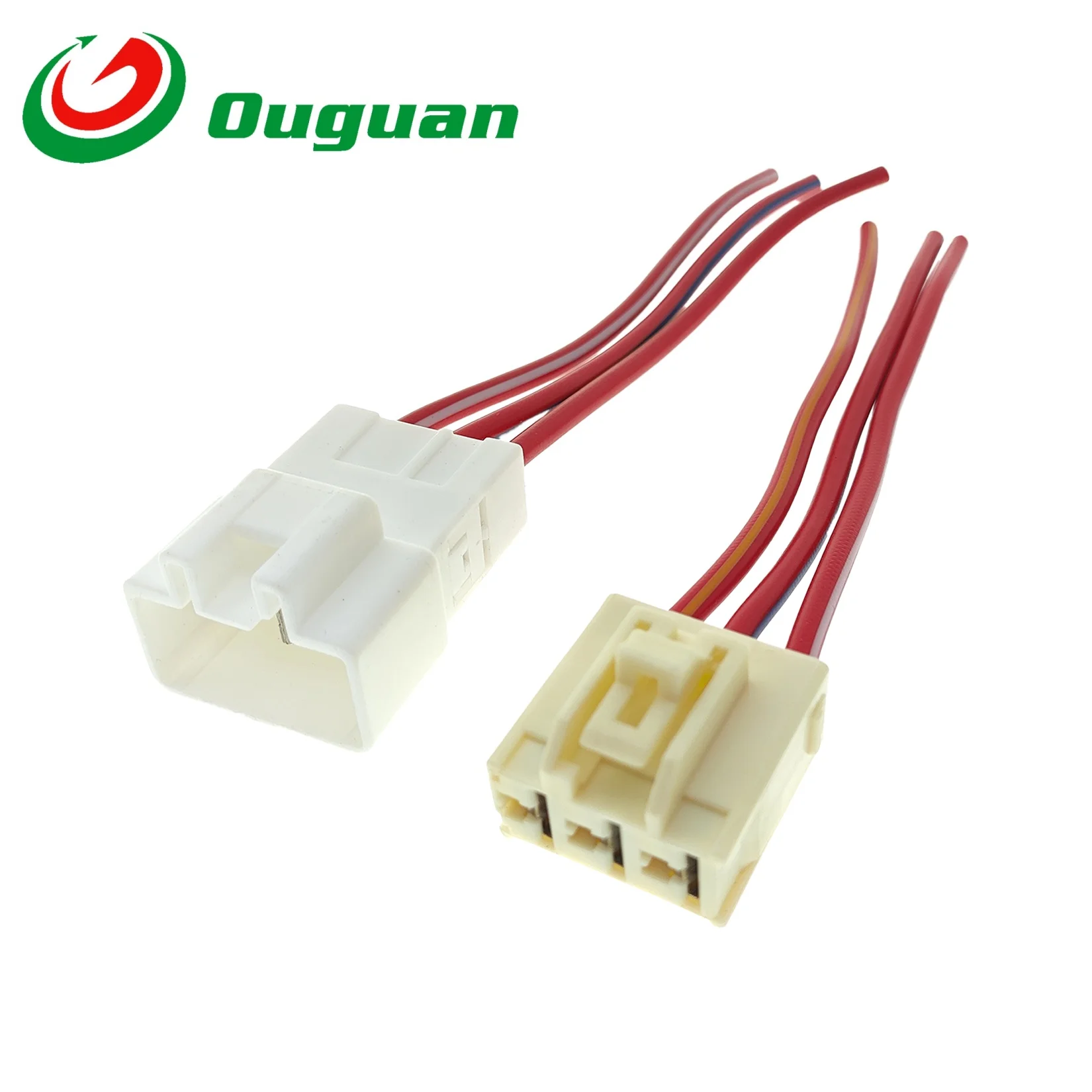 ouguan for Yamaha NMAX N-MAX 155 Aerox 155 Lexi 135 FREEGO 3 Pin Female Male Rectifier Ignition Coil Stator Plug Connector Wire