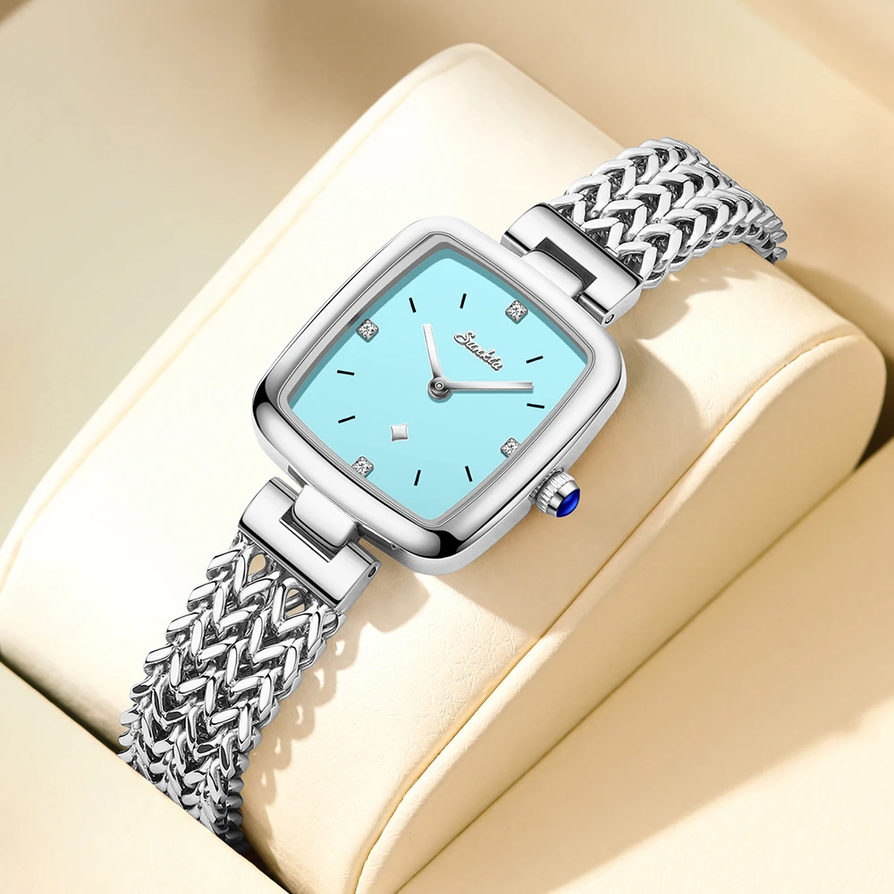 LIGE Brand SUNKTA Women Watch Stainless Steel Strap Waterproof Personality Fashion Female Quartz Wristwatch Relogio Feminino2025