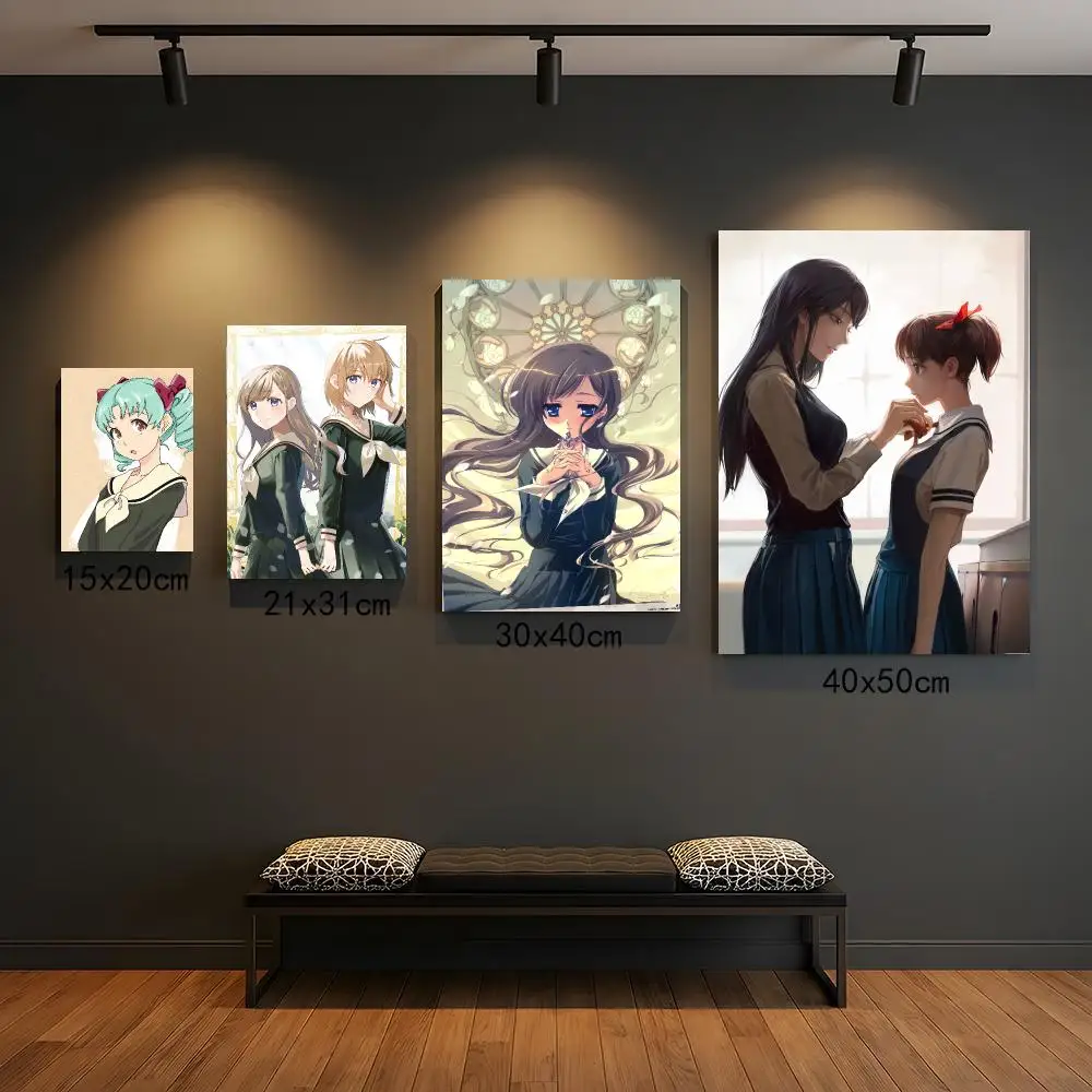 anime M-Maria Watches Over Us-S Poster Peel and Stick Wall Art for Cafe Office Bar and Home Decoration
