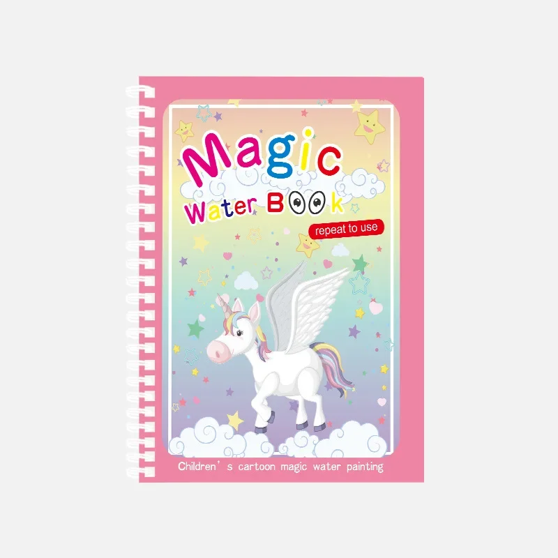 Magic Water Coloring Book with Pen 6