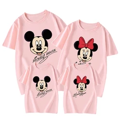 Summer Disney Trip Family Matching Outfits Mom Dad Daughter Son T-Shirt Kids Mickey Minnie T-Shirt Matching Photography T-Shirt