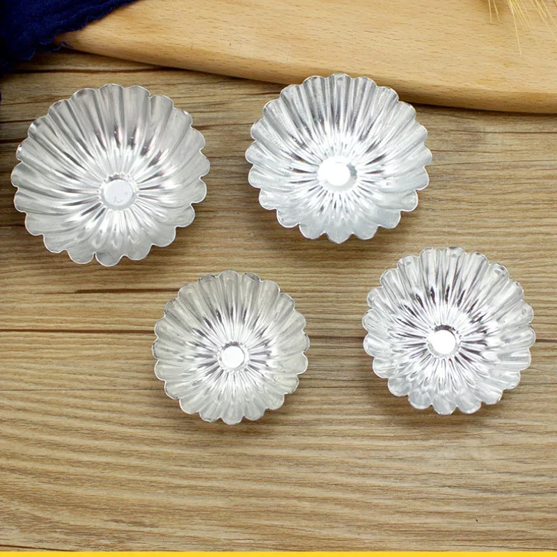 10 pcs Mini Carbon Steel Tart Molds Cupcake Cookie Pudding Pie Mould Non-stick Baking Tool Muffin Cups Baking Accessories Tools