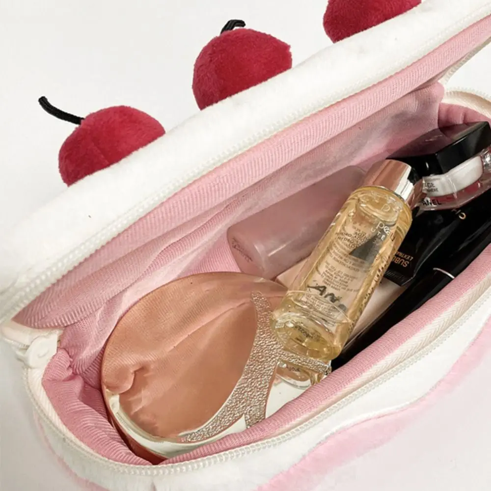 Portable Pen Bag Cherry Cake Large Capacity Pencil Case Multifunction Portable Pen Box School Office