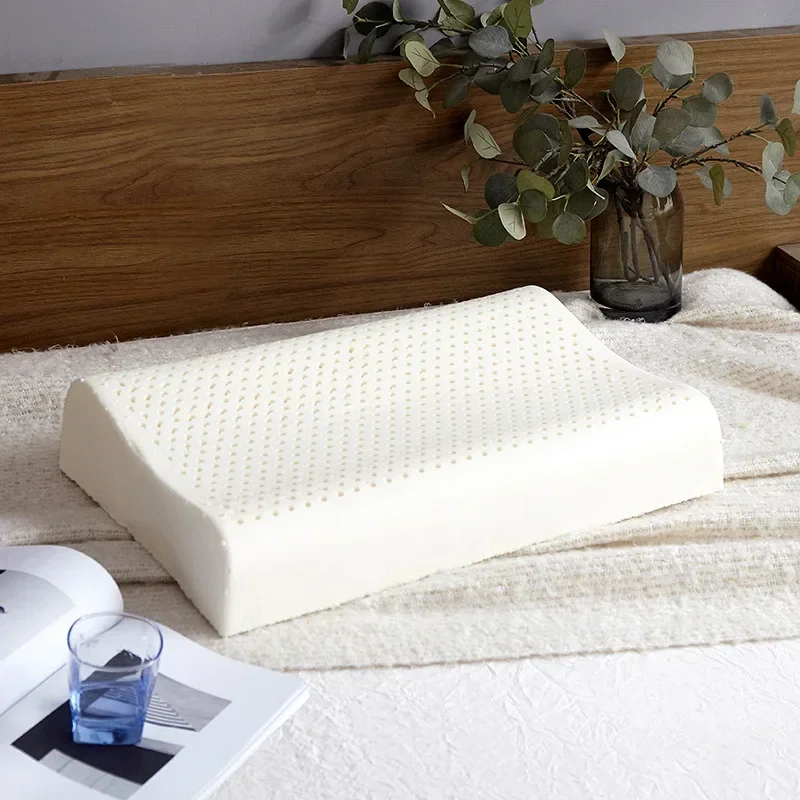 

Breathable Latex Pillow, Adult Rubber Pillow Core, Ergonomic Contour Design, Gift Sleeping Aid, Comfortable and Soft Honeycomb