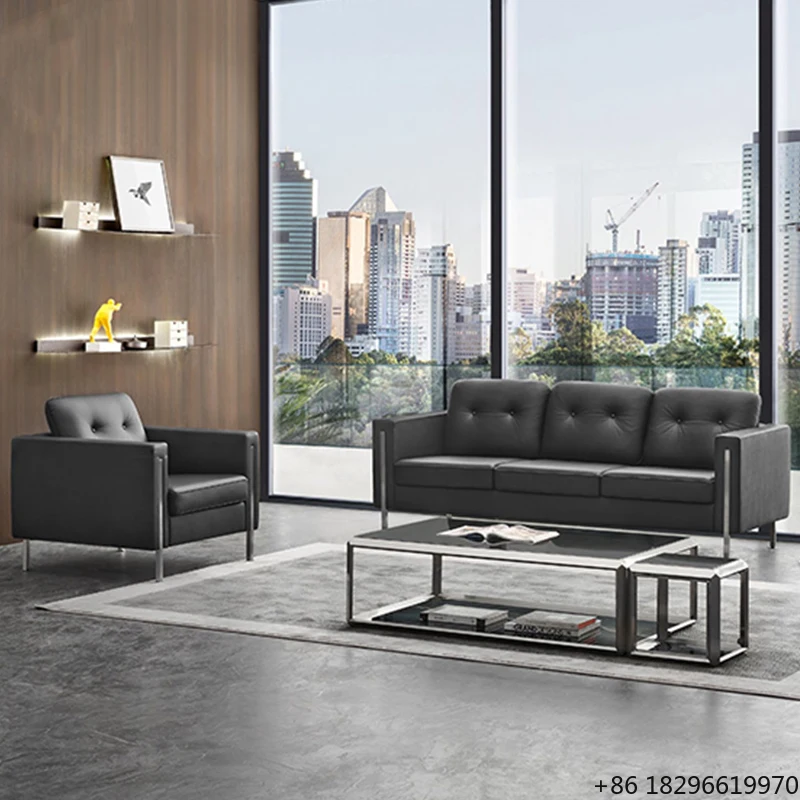 Italian Design Modern Chesterfield 1+2+3 Sectional Leather Sofa for Living Room Hotel