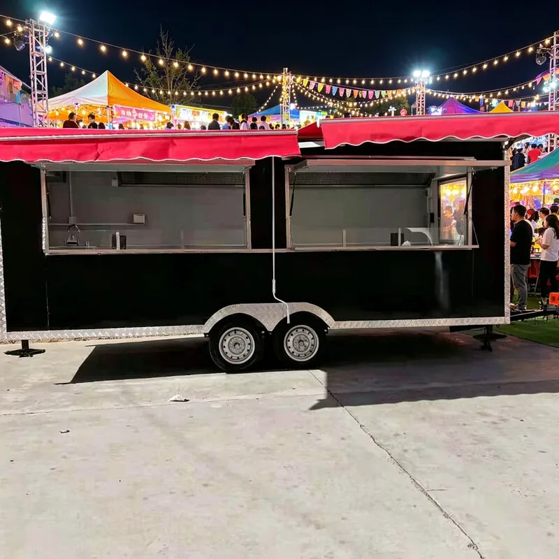 Customized Roomy Comfortable Food Trailer for Team Catering, Corporate Events, Portable Easy-Setup