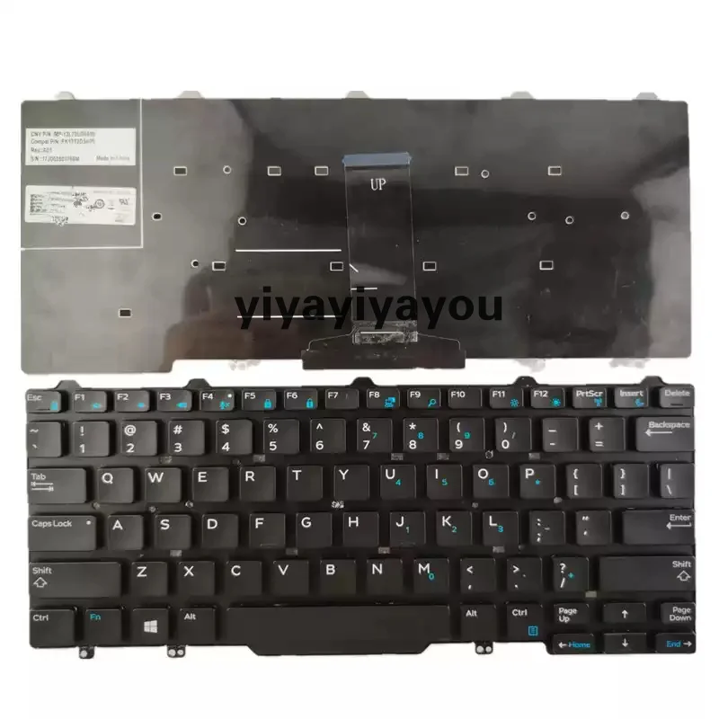 FOR Dell Latitude 3340 E7450 E5470 e7470 keyboard English small carriage return 95%NEW