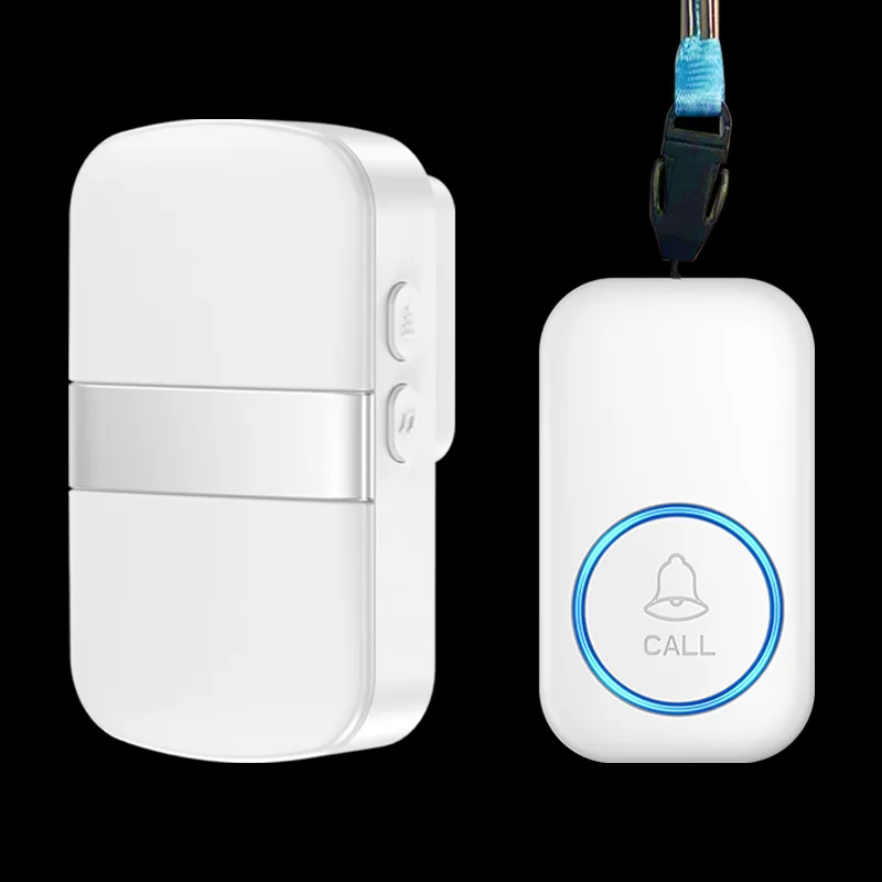 เครื่องส่งสัญญาณเตือนภัยไร้สายสำหรับผู้สูงอายุ ปุ่มโทรฉุกเฉินเพียงคลิกเดียว ปุ่มเรียกพยาบาล ปุ่มโทรบ้าน รีโมทดูแลผู้สูงอายุ