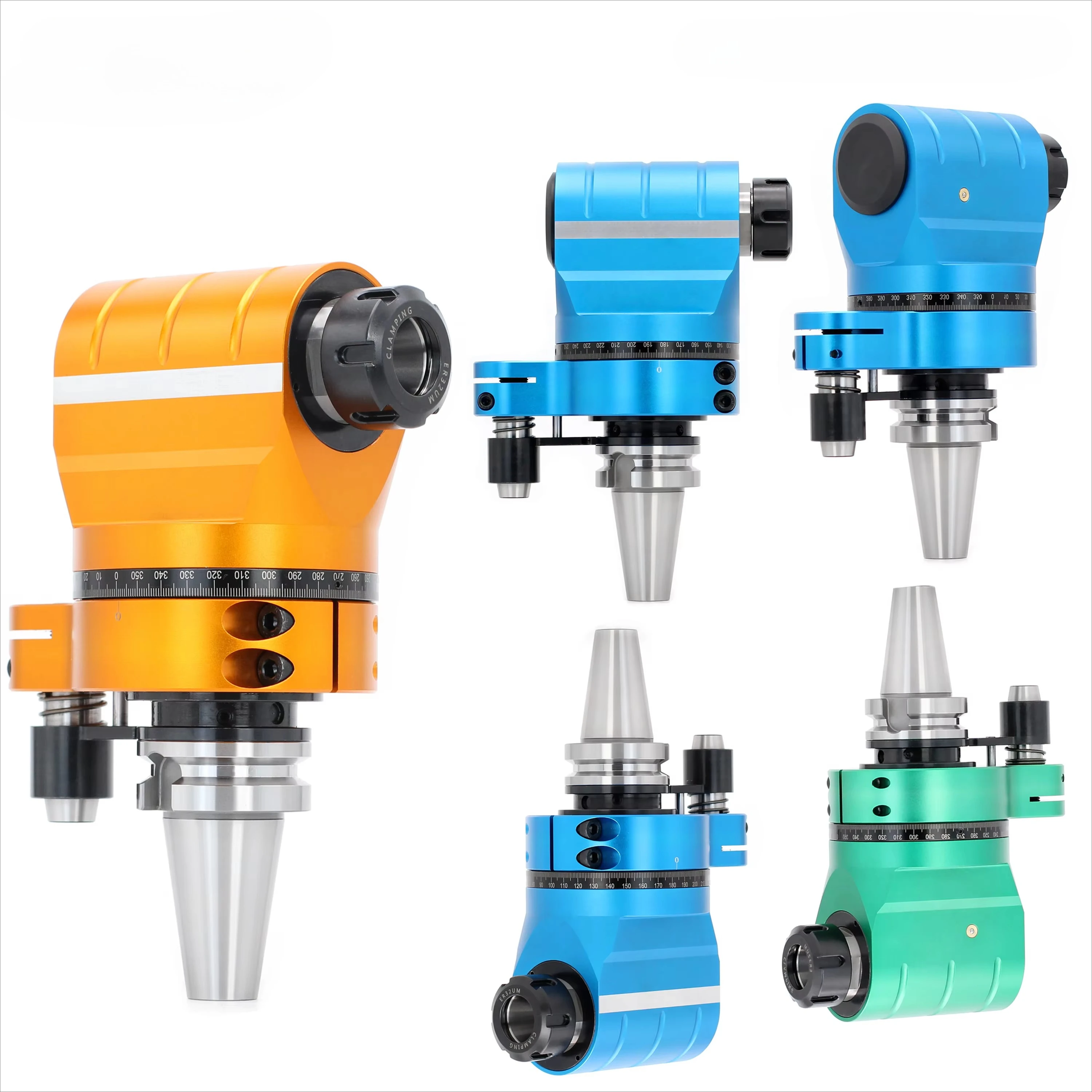 CAT40 Angle Head AG90-BT40-ER32-60high-precision Side Milling Head Milling Surface Tapping Drilling CNC Right Angle Milling Head