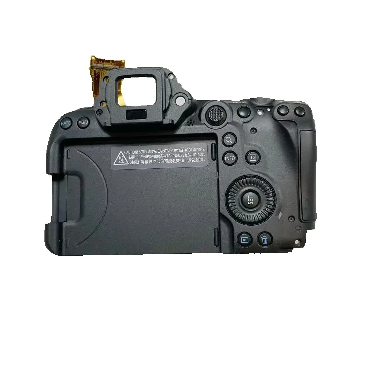 Capa traseira original com peças completas para Canon EOS R6 com cabo flexível