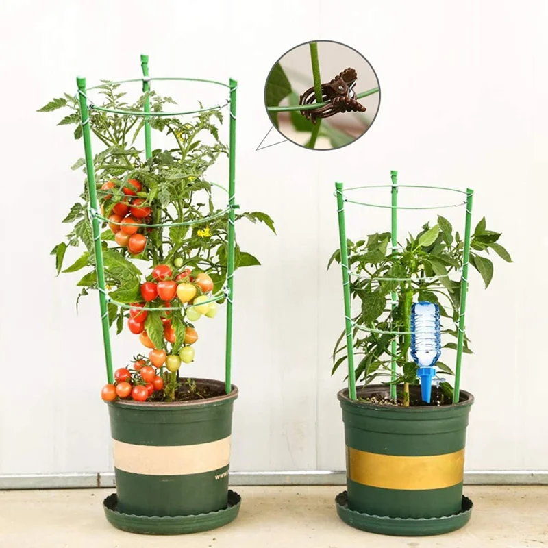 2 Pieces Garden Plant Support Climber for Tomato Cage, Upgrade 45 Cm Plant Lattice Frame Kit