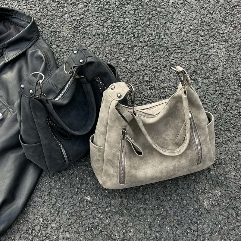 Damska torba Crossbody luksusowy projektant ukośny krzyż pojedyncza torba na ramię torebki o dużej pojemności Retro matowa torebka ze skóry PU