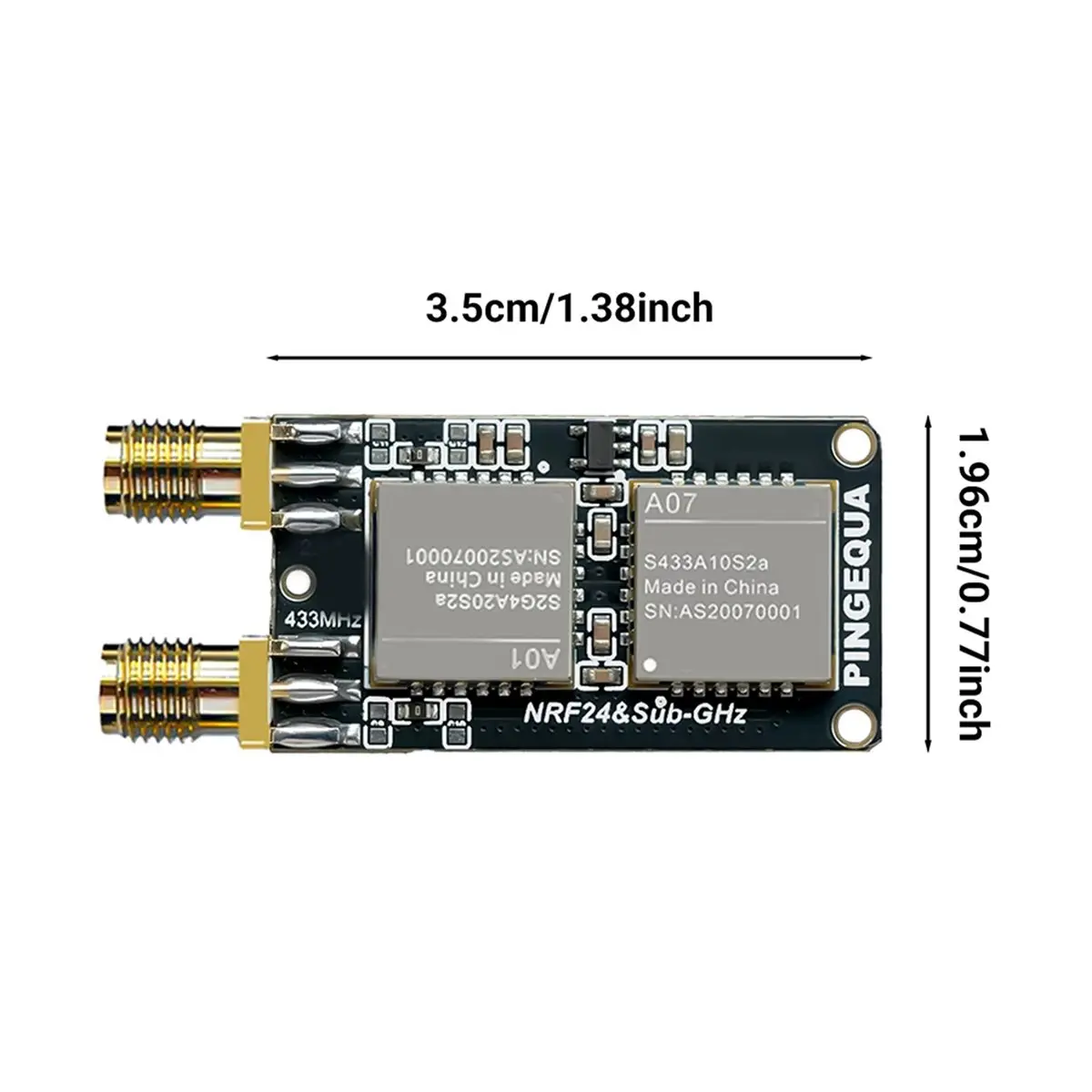 NRF24+CC1101 Module (2.4GHz & 433MHz Receiver Board) - Automatic Frequency Band Switching