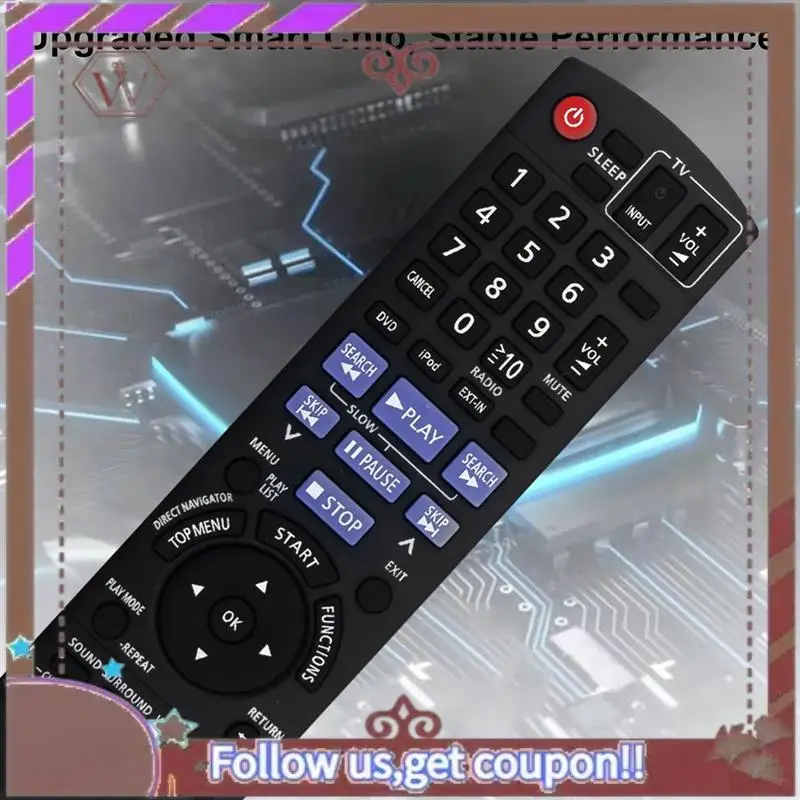 ABBG-Replace N2QAYB000514 Remote For Panasonic Home Theater Receiver SC-PT480 SCPT480 SAPT480P SA-PT480 SC-PT480P-K SAP-T480P