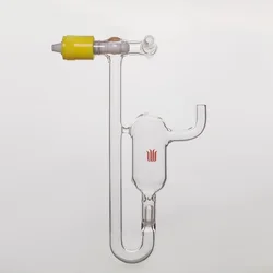 SYNTHWARE Glass pressure relief valve, New 0-8mm High Vacuum PTFE Valve, Borosilicate glass, B25-GZK