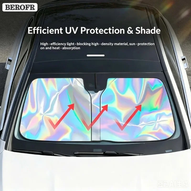 Car Front Windshield Sunshade Heat Insulation Sun Visor Summer Cooling Auto Accessories For DS 7 Crossback 2017~2025 2020 2023
