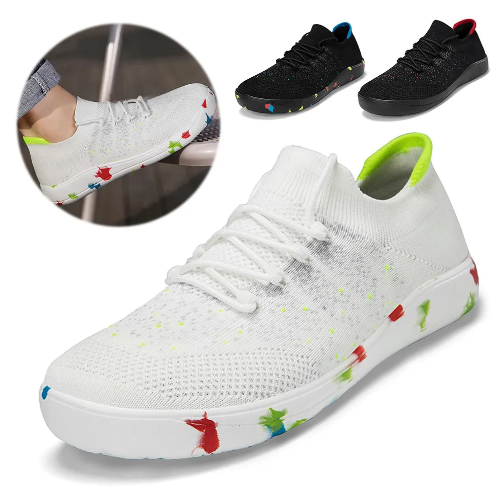 

Walking Shoes for Men Comfortable Barefoot Sneakers Lightweight Running Shoes Gym Sneakers for Hiking Outdoor Workout Training