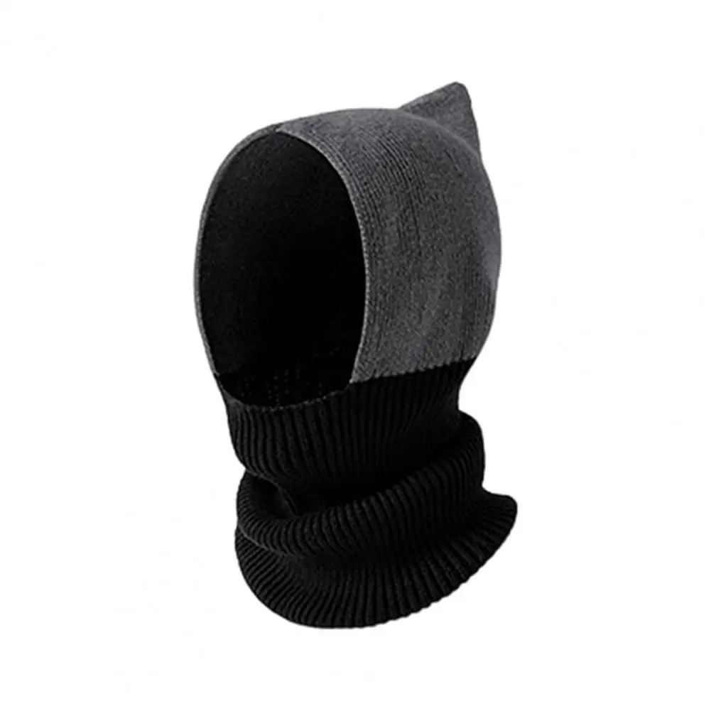 Balaclava feminina cachecol elegante cone top feminino à prova de vento orelha balaclava cachecol para viagens