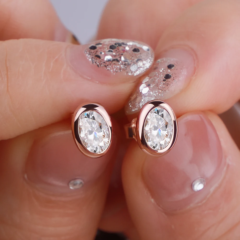 

Серьги-гвоздики MUXIFC с овальными муассанитами 4*6 мм для женщин, цвет D, с сертификатом GRA, из стерлингового серебра S925, ювелирные изделия высокого качества