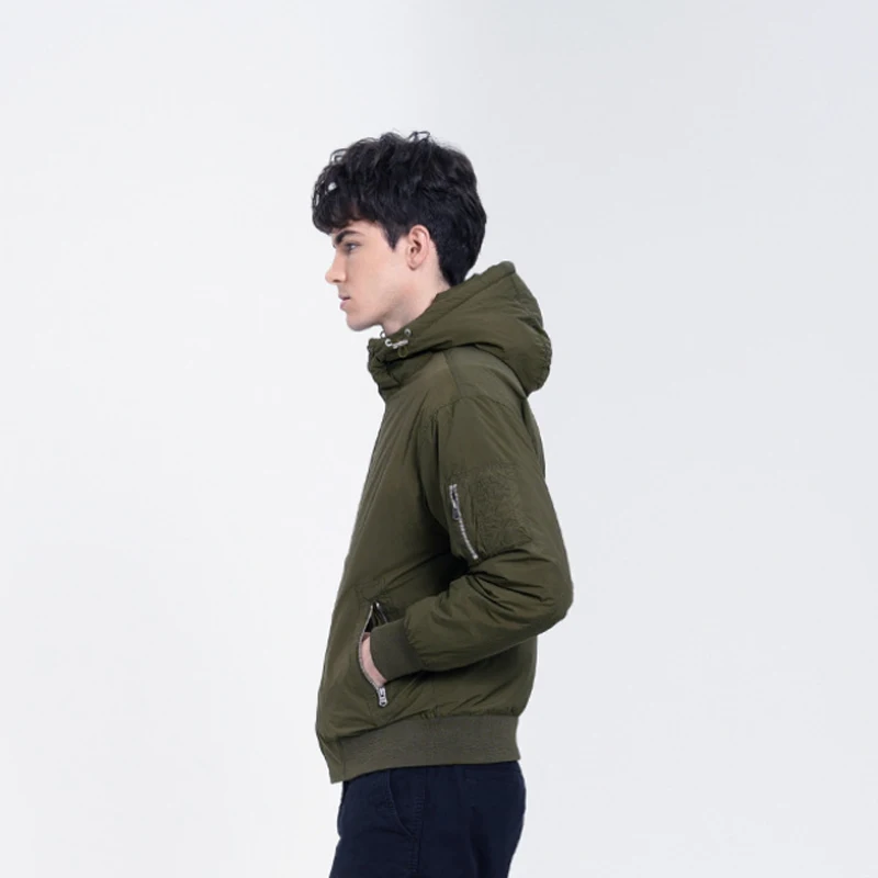 2025 New Arrival Winter Men's White Duck Down Thickened & Ultra - Warm Short - Length Hooded Down Jacket