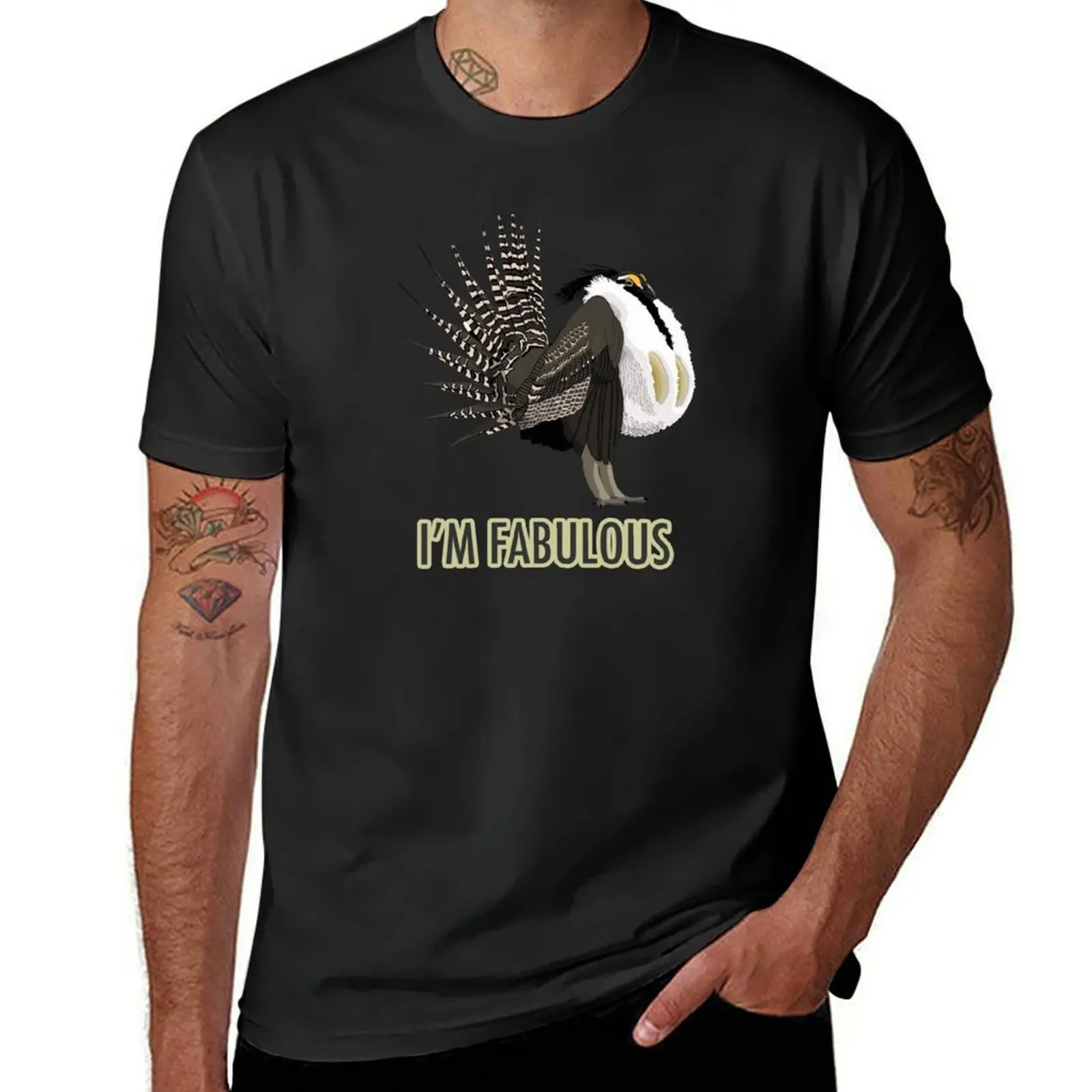 

Fabulous Gunnison Sage-Grouse (support the Bird Conservancy of the Rockies) T-Shirt for a boy customizeds men clothing