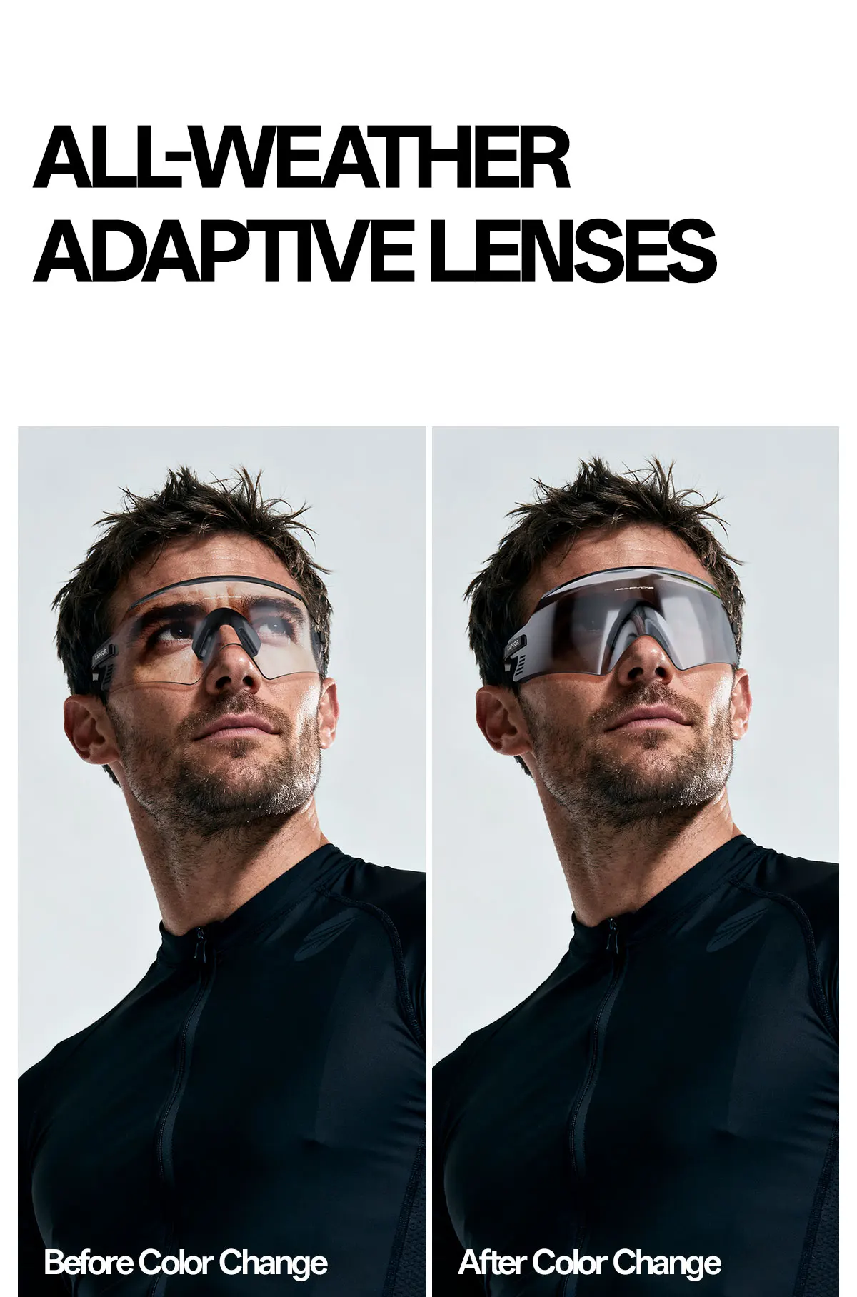 KAPVOE Outdoor Sport Wandern Frauen Fahrrad Radfahren UV400 Brille Männer Photochrome Radfahren Sonnenbrille Straße Fahren Fahrrad Brille – Detail 4
