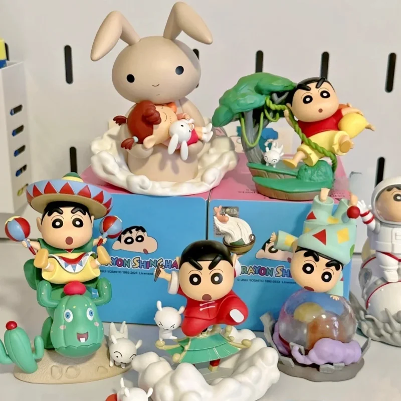 

New 52toys Crayon Shin-Chan Classic Scene Series Blind Box Trendy Anime Action Figures Mystery Box Festival Kids Birthday Gifts