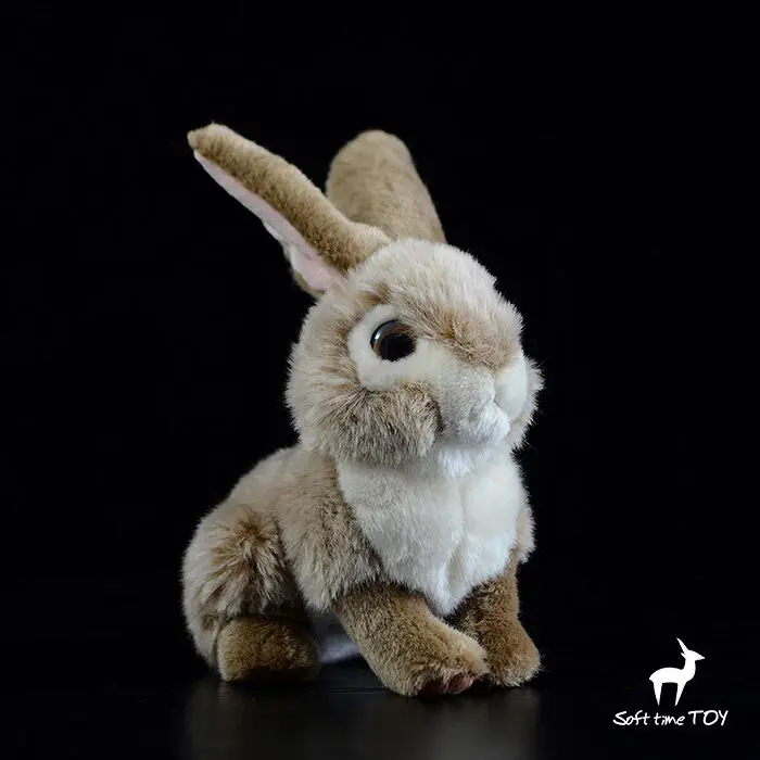 Super cute bunny, brown wild rabbit , realistic rabbit animal Ornamental Decorations Miniature Models