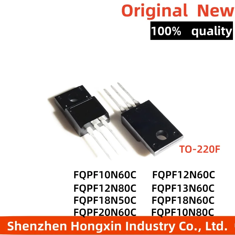 10 pieces of FQPF10N60C 12 13 18 12N80C 18N50C 18N50 20N60C straight insertion TO-220F FMOS field-effect transistor