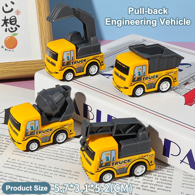 1Pc Kids Toy Car Inertia Sanitation Truck Models Pull Back Engineering Vehicle Boys Toys For Children Ideal Gifts For Boys Kids