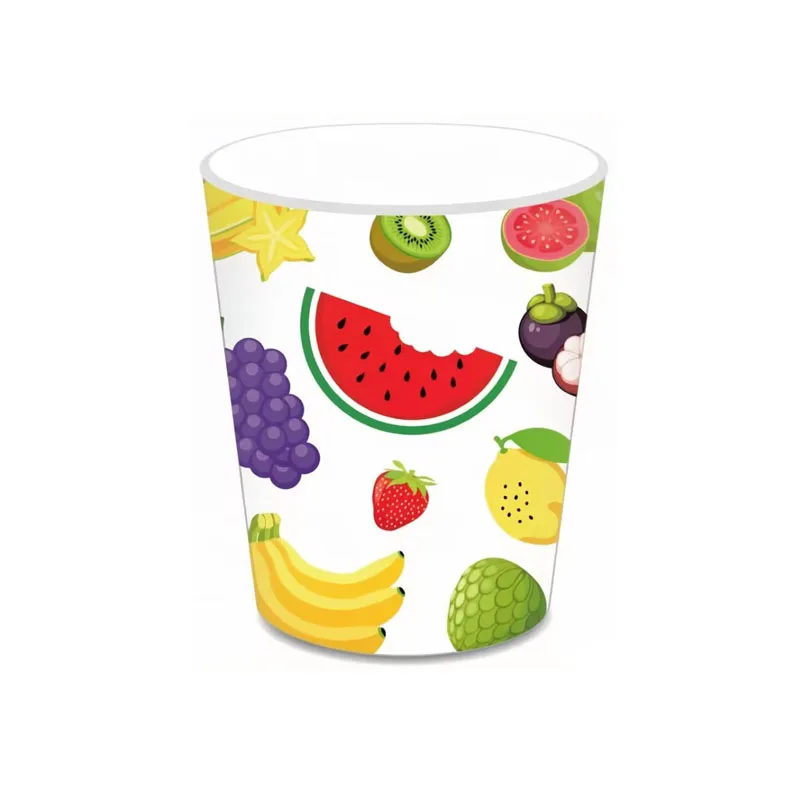 New Summer Fruit Party Disposable Tableware, Paper Cup Plates, Napkins, Balloons, Children's Birthday Party Supplies Decoration