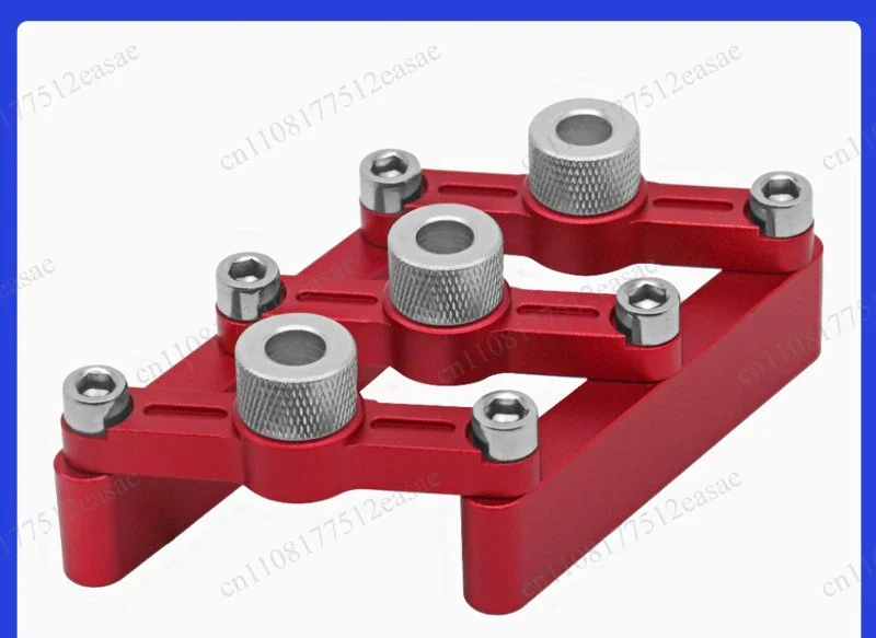 Woodworking log tenon 3-in-1 hole opener Adjustable plate positioning hole punch 90 degree straight hole positioner