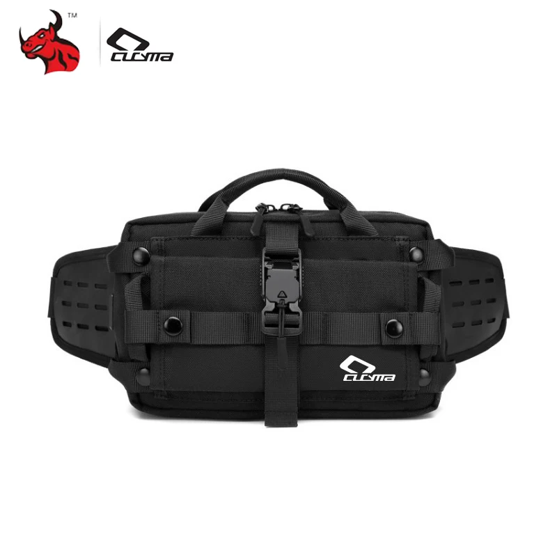 

Motorcycle Cool Waist Bag Multifunctional Riding Shoulder Bag Cell Phone Waist Bag Black Crossbody Small Bag Large Capacity