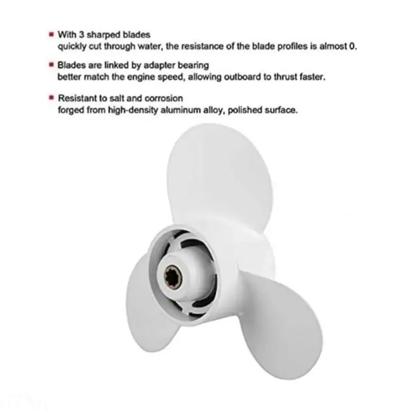 G7NA Propeller for Small Engine Boats 9.9HP-20HP 683-W4592-02-EL Motors, Easy Install