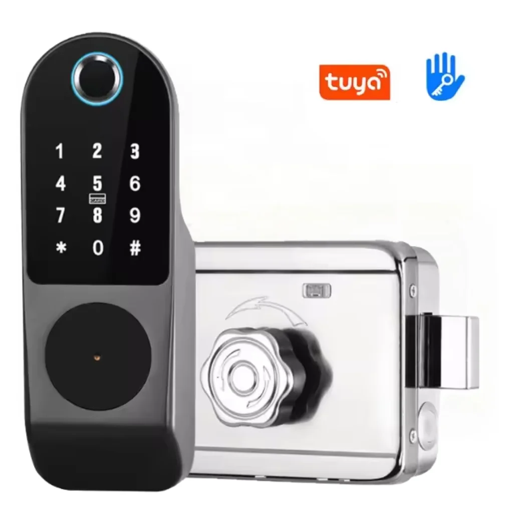 

Factory Wireless Mounted Tuya Wifi Ttlock Bluetooth Apartment Digital Biometric Touch Intelligent Fingerprint Door Smart Lock