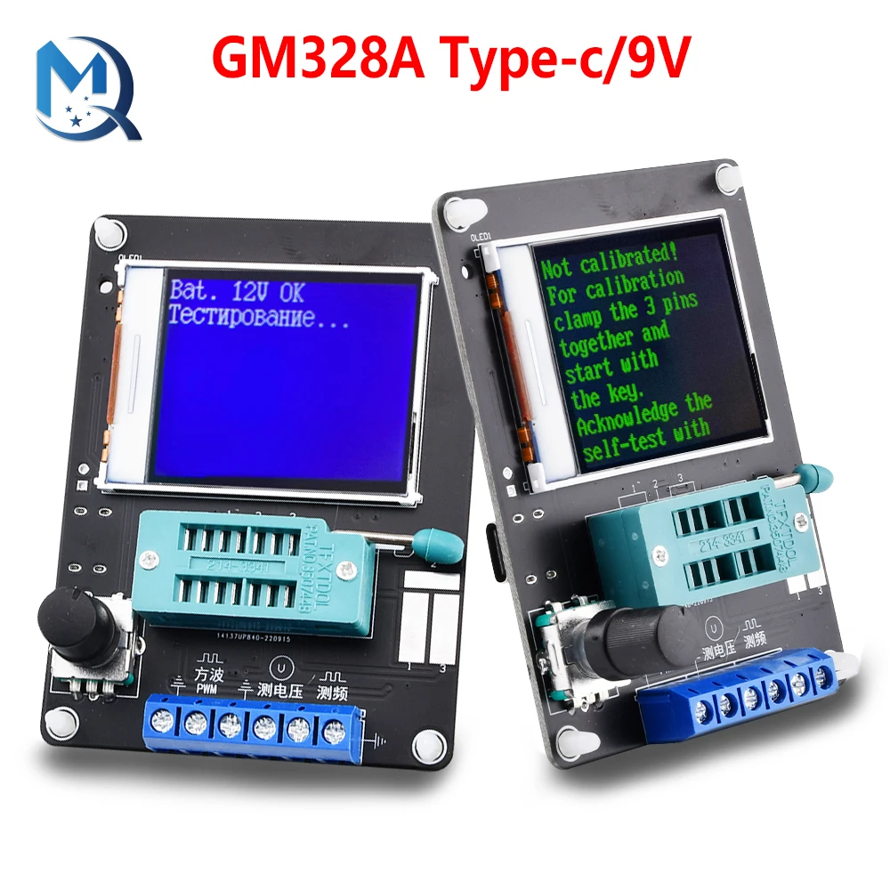 Nuova versione GM328A Transistor Tester diodo capacità ESR misuratore di frequenza di tensione PWM generatore di segnale a onda quadrata saldatura