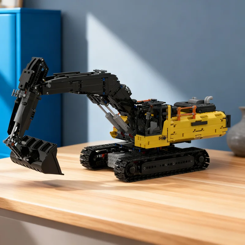 

2201 деталь: Техническая модель экскаватора Volvo с полным дистанционным управлением, конструктор, креативный подарок, декор для витрины, премиум-класс