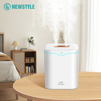2000mL Large Capacity Air Humidifiers USB Double Spray Quiet Essential Oils Aromatherapy Machine Home Bedroom Office Air Purify