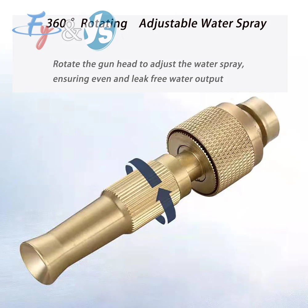 YS High Pressure Hose Nozzle & Tap Connector | Adjustable Sprayer for Car Jet Cleaning | Water Gun Washer with 3 Modes