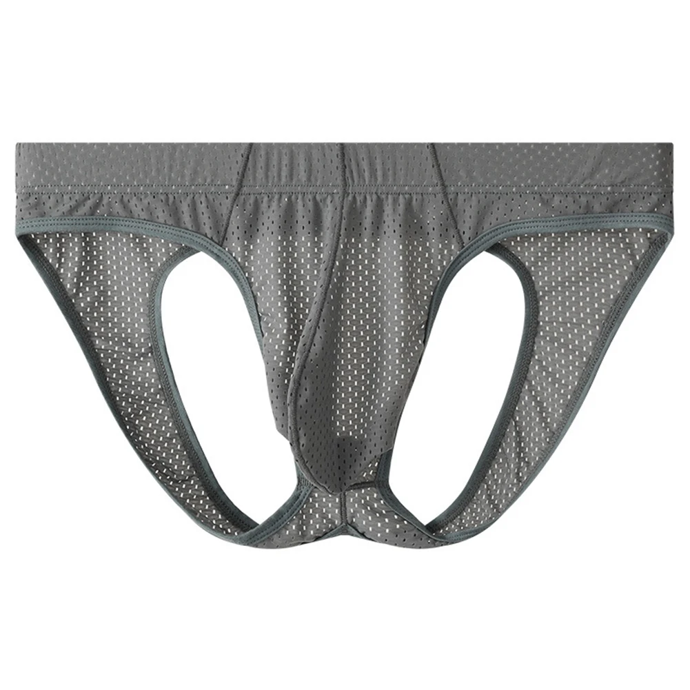 

Men Sexy Mesh Open Butt Underwear Low Waist Panties Breathable Soft SleepBriefs U-Convex Pouch Underpants Sexy Tоy Mens Lingerie