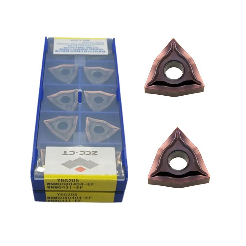 WNMG080408 Hexagonal Peach-Shaped Carbide Turning Inserts for Cast Iron CNC Lathe Machining