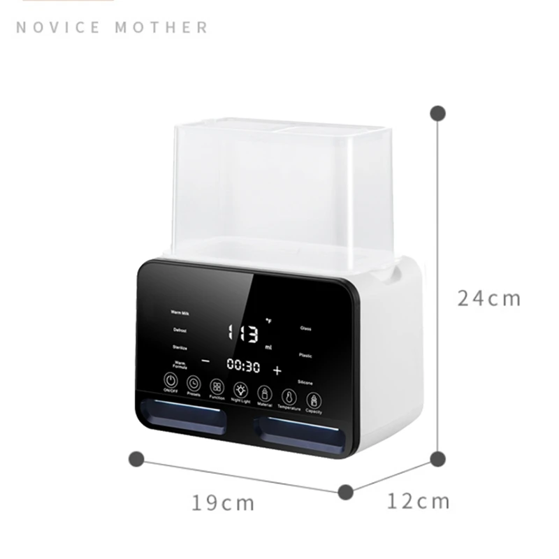 1 Stuk Flessenwarmer Multifunctionele Flessenwarmer Voor Moedermelk/Formule Voor Alle Flessen Met Temperatuurregeling Eu Plug