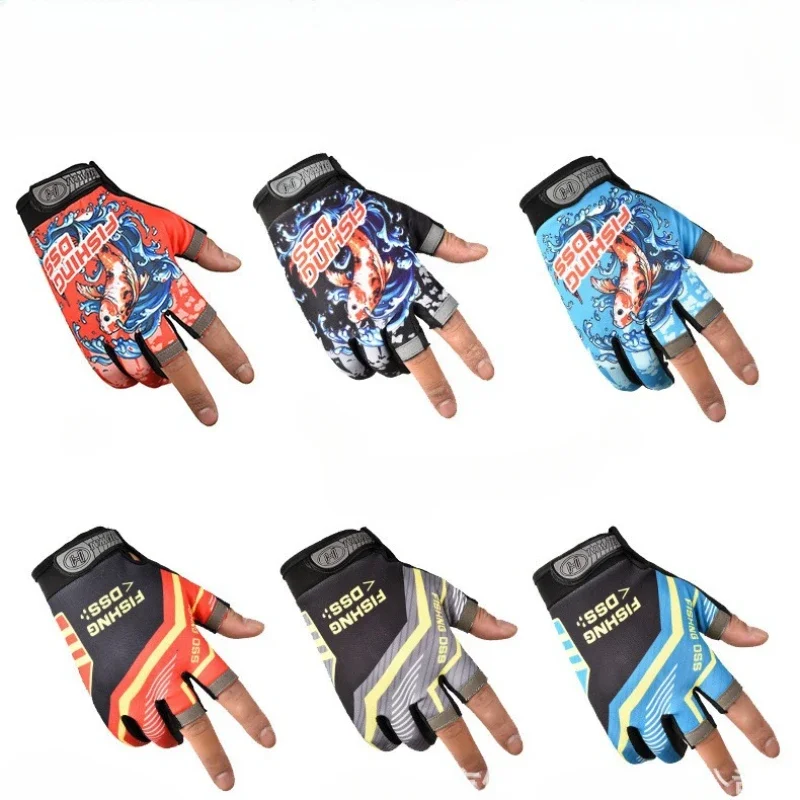 

Fishing Leaks Three Fingers Yafei Taps into the Sea Fishing Dew Fingers Express Delivery Writing Gloves Breathable Anti slip