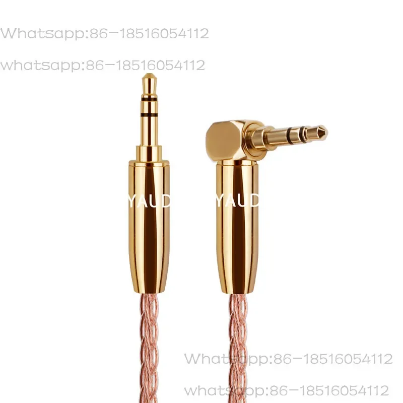 Pure copper aux audio cable Car car fever recording cable 3.5 Mobile phone earphones Live recording cable
