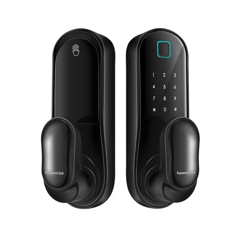 Smart Door Lock Keyless Entry Handle with  2 Keys  for 30-60mm