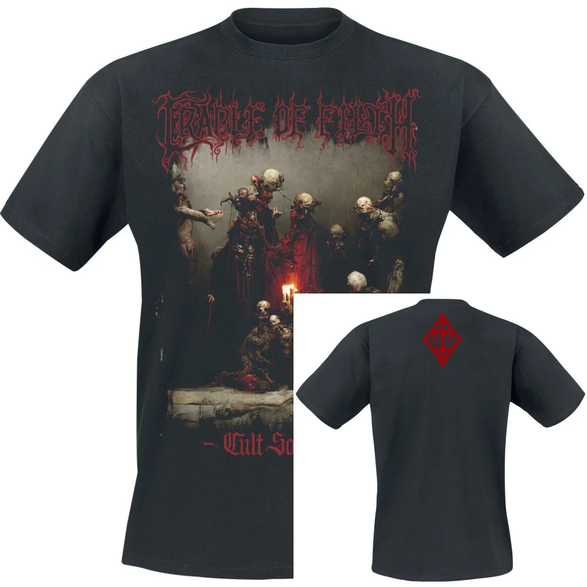 2026 Cradle of Filth Graphic Cotton Band T-shirt Unisex Summer Short Sleeve Fashion Brand Tee Luxury Casual Vintage Tees