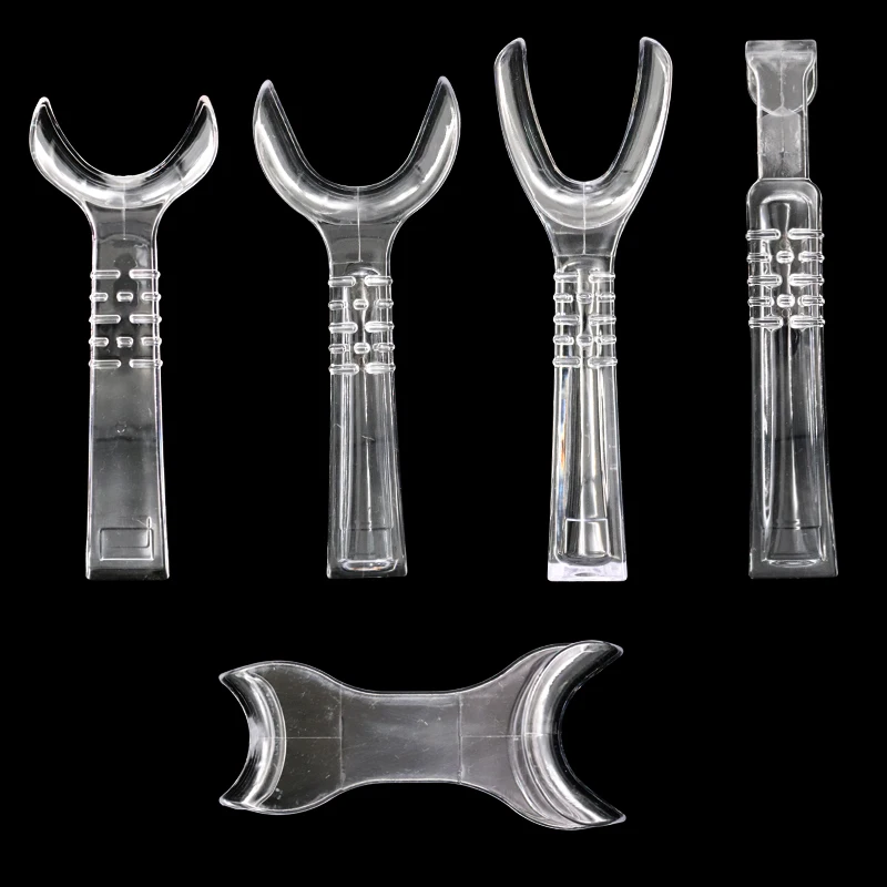 2pcs Dental Lip Pressure Retractor T-Shape Intraoral Cheek Clear Orthodontic Teeth Mouth Opener For Photography Dentistry Tools